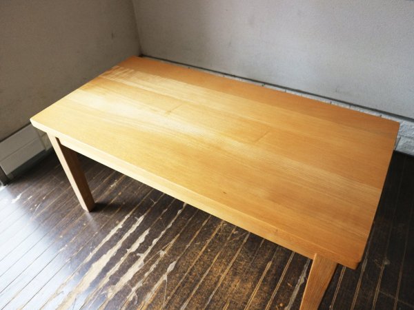 MUJI 無印良品 センターテーブル ローテーブル タモ無垢材 ナチュラル 廃番 ◎