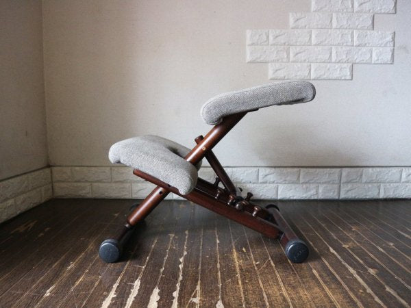 ストッケ STOKKE マルチバランス MALTI balans バランスチェア 学習椅子 グレー×ブラウン 北欧 ノルウェー ◎