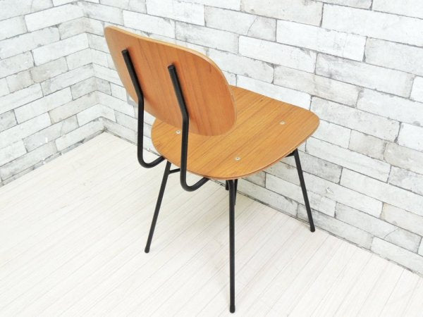 グラフ graf プランクトンチェア Plankton chair ダイニングチェア チーク材 スチール脚 インダストリアルデザイン ●