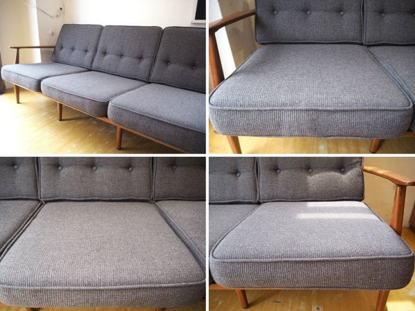 アクメ ファニチャー ACME Furniture デルマー DELMAR 3シーターソファ グレー Gray アッシュ材 参考価格 28万円相当 ★