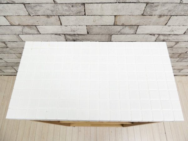 モモナチュラル Momo natural モザイク MOSAIC タイルトップ スリム キッチンワゴン SLIM WAGON TILE カントリースタイル ●