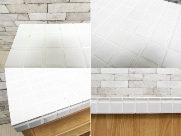 モモナチュラル Momo natural モザイク MOSAIC タイルトップ スリム キッチンワゴン SLIM WAGON TILE カントリースタイル ●
