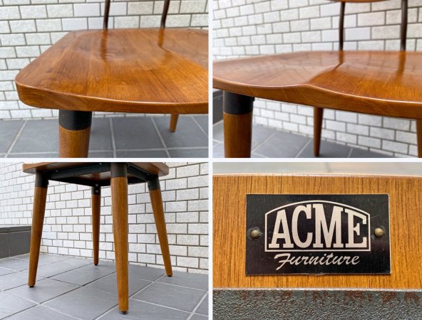 アクメ ファニチャー ACME Furniture USビンテージ ダイニングチェア 無垢材×アイアン インダストリアル B ■