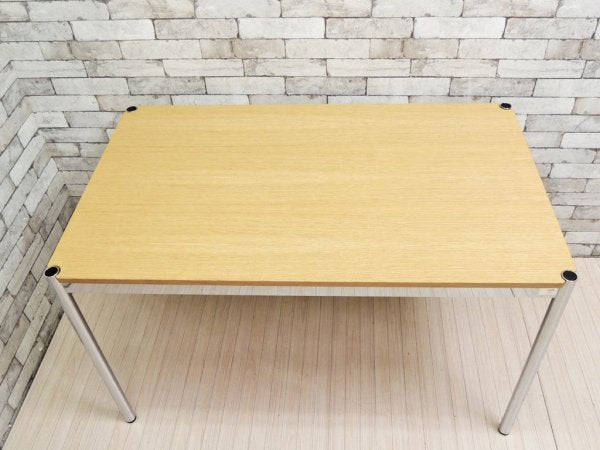 USM モジュラーファニチャー USMハラー テーブル USM Haller Table ワーキングテーブル カンファレンステーブル ダイニングテーブル デスク オーク材 ナチュラル天板 ●