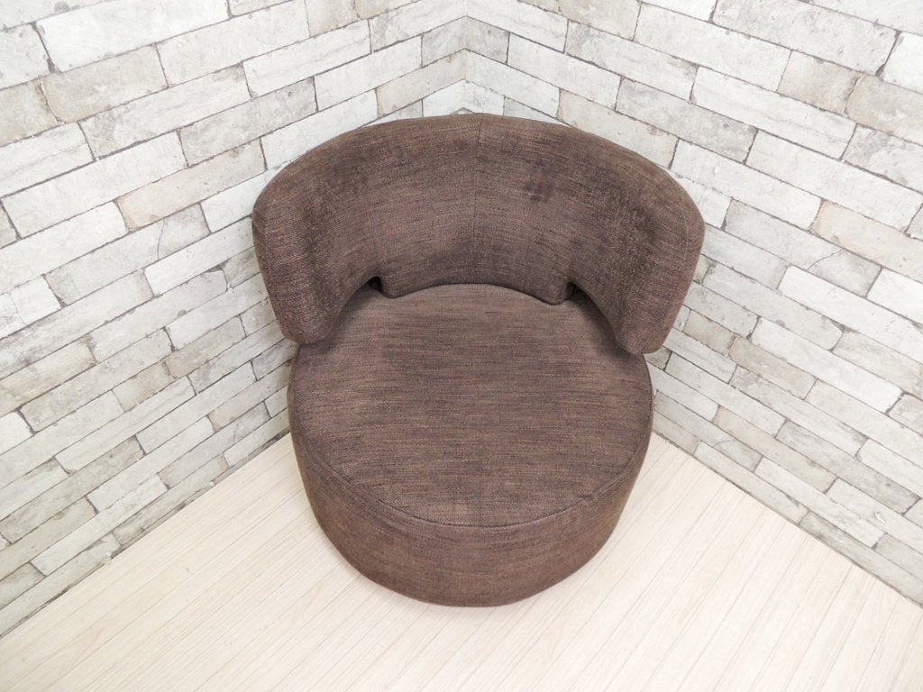 モーダエンカーサ moda en casa ターニャチェア tanya chair ラウンジチェア ビターチョコレート 座面回転式 廃番 参考価格 71,500円 ●