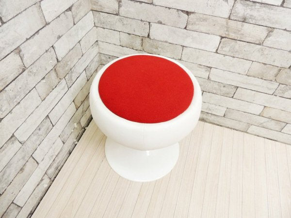 スウィッチ SWITCH ファット スツール Fat stool ファブリック レッド 座面回転式 スペースエイジ 定価: \29,150- A ●