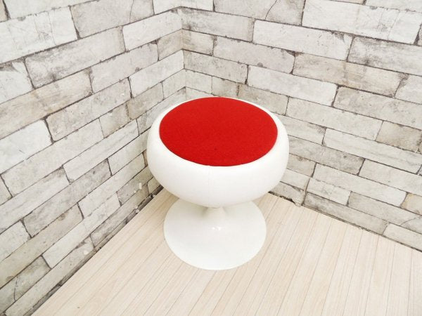 スウィッチ SWITCH ファット スツール Fat stool ファブリック レッド 座面回転式 スペースエイジ 定価: \29,150- B ●