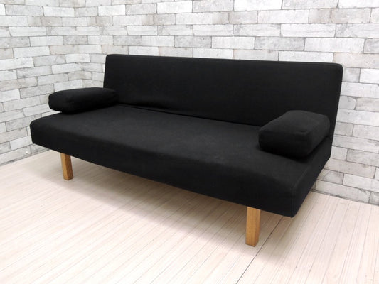 イデー IDEE コンパクトラウンジ ソファ COMPACT LOUNGE  SOFA 2.5シーター ブラック 篠本拓宏デザイン 定価28万前後 廃盤 ●