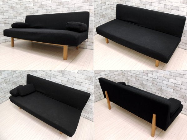 イデー IDEE コンパクトラウンジ ソファ COMPACT LOUNGE  SOFA 2.5シーター ブラック 篠本拓宏デザイン 定価28万前後 廃盤 ●