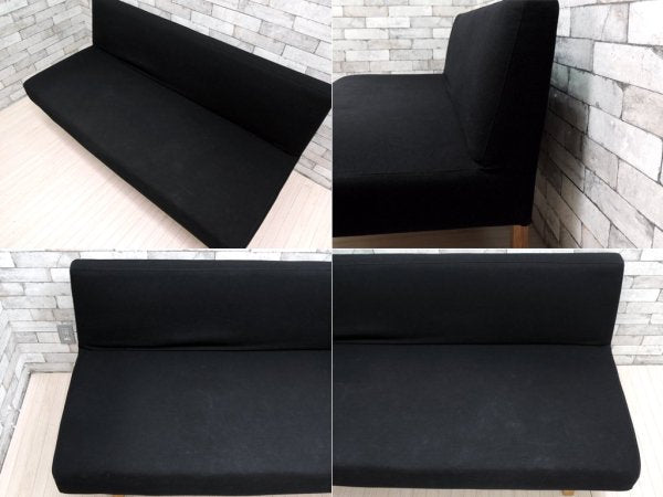 イデー IDEE コンパクトラウンジ ソファ COMPACT LOUNGE  SOFA 2.5シーター ブラック 篠本拓宏デザイン 定価28万前後 廃盤 ●