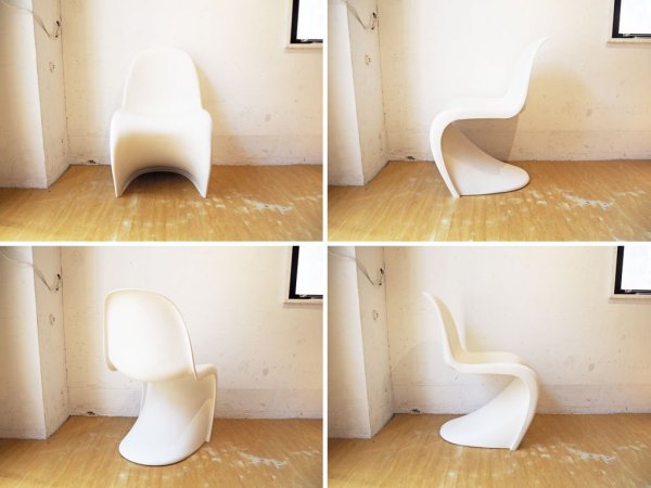 ヴィトラ vitra パントンチェア Panton Chair ホワイト ヴェルナー・パントン Panton スタッキングチェア ミッドセンチュリー スペースエイジ★