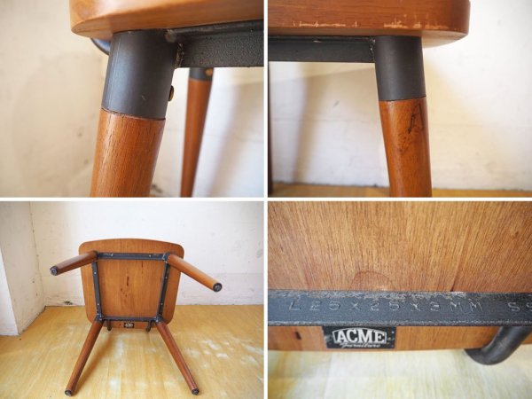 アクメ ファニチャー ACME Furniture インダストリアル ダイニングチェア 無垢材 アイアン USビンテージ アクメオリジナル家具 ★