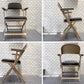 クラリン CLARIN フォールディングアームチェア FOLDING CHAIR WITH ARM 折畳 フルクッション ブラック ファブリック張替済 USA 米国 P.F.S 取扱 ■