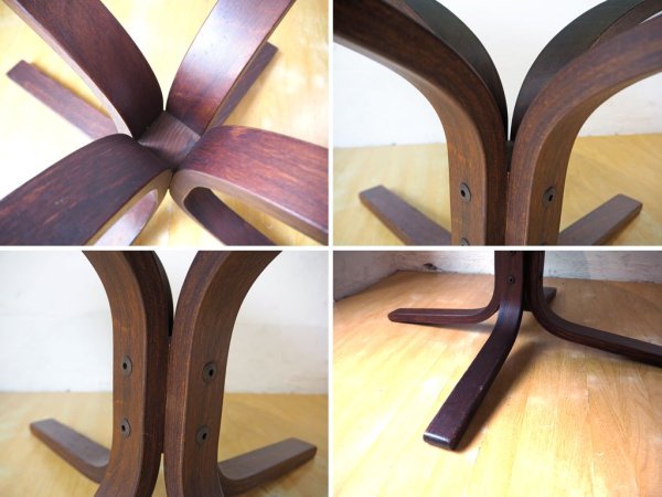 ウェストノーファ Westnofa シエスタ ベントウッド ビーチ材 Bentwood コーヒーテーブル Coffee table 曲木 センターテーブル ノルウェー ★