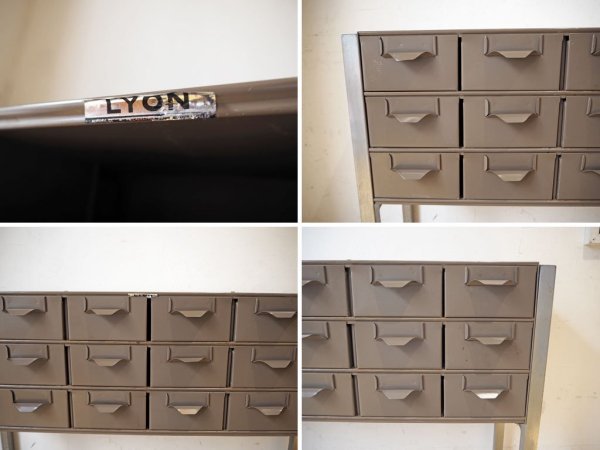 リオン LYON US ビンテージ スチールキャビネット チェスト ツールボックス ワークキャビネット コンソール パシフィックファニチャー P.F.S ★