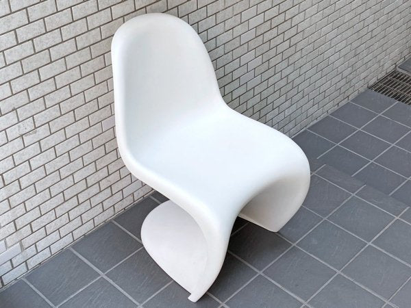 ヴィトラ vitra パントンチェア Panton Chair ホワイト ヴェルナー・パントン Panton スタッキングチェア スペースエイジ ミッドセンチュリー ■