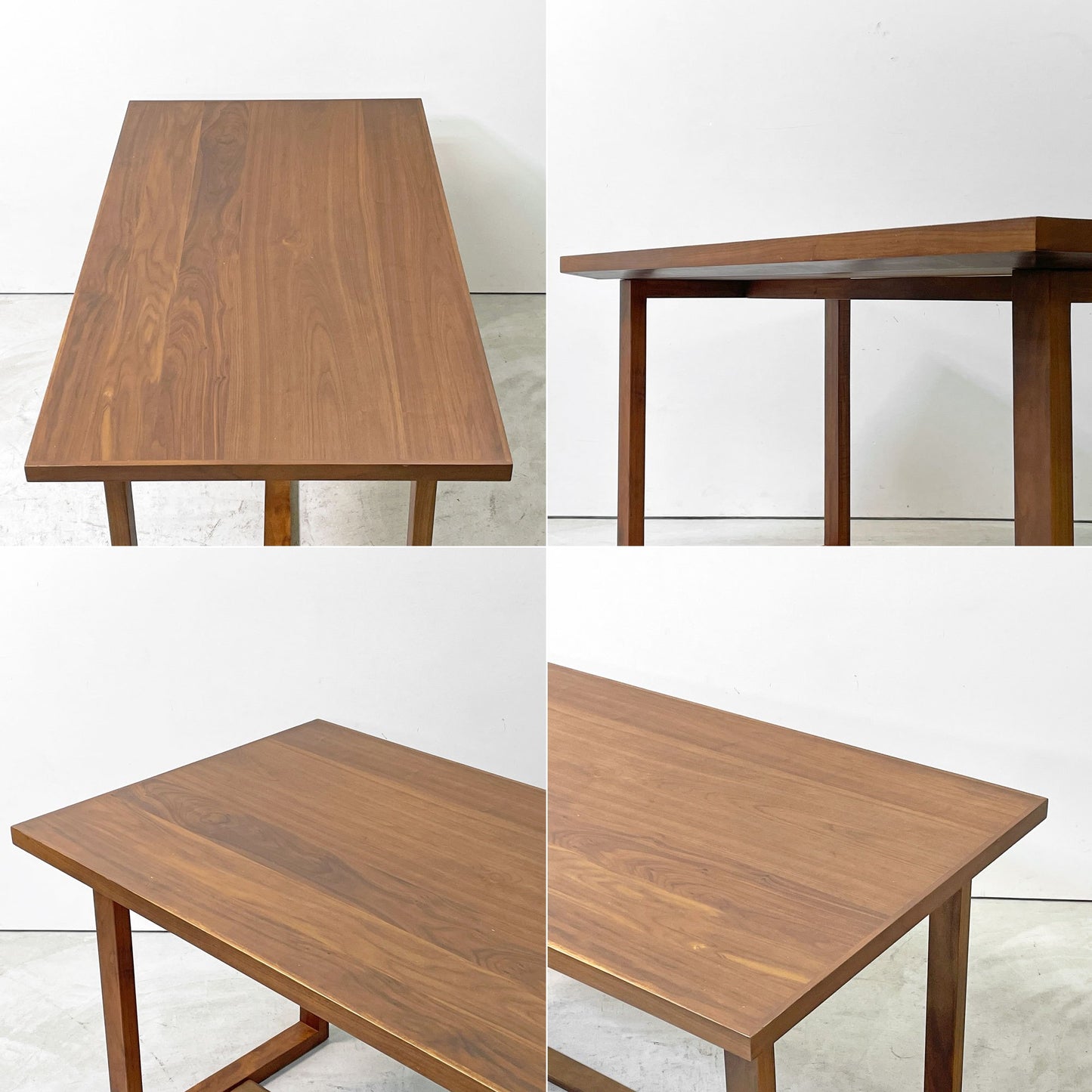 アクタス ACTUS ファイン Fine ダイニングテーブル ウォールナット材 W135cm 廃番 ●
