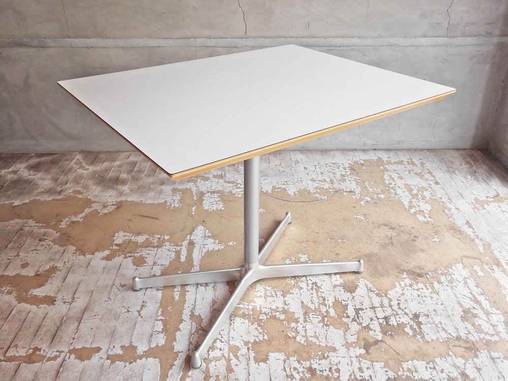 ディーアンドデパートメント D&DEPARTMENT カフェテーブル Cafe Table クロームメッキ X脚 ミッドセンチュリー B♪