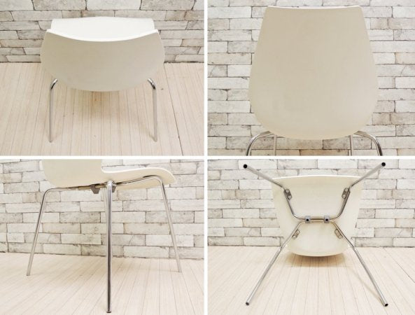 カルテル Kartell マウイチェア Maui chair ホワイト ヴィコ・マジストレッティ デザイン スタッキング B ●