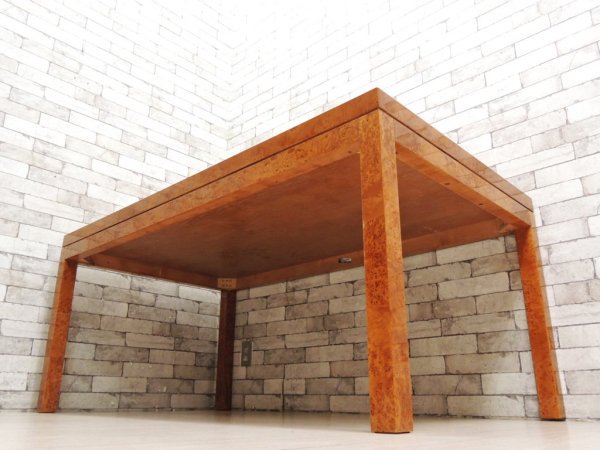 モビリア mobilia バーズアイメープル ダイニングテーブル エグゼクティブテーブル 幅160cm 鳥眼杢 モダンスタイル ●
