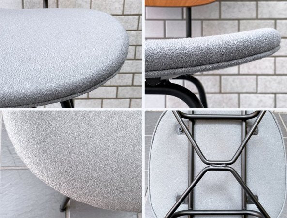 グラフ graf プランクトンチェア Plankton chair H ダイニングチェア チーク材×スチール脚 ファブリックシート ポルトグレー インダストリアルデザイン A ■