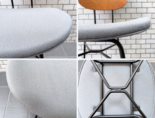 グラフ graf プランクトンチェア Plankton chair H ダイニングチェア チーク材×スチール脚 ファブリックシート ポルトグレー インダストリアルデザイン B ■