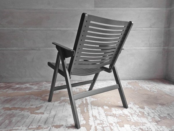 レックス ラウンジチェア REX LOUNGE CHAIR フォールディング プライウッド 折畳みチェア ニコ・クラリ Niko Kralj ブラック 定価49,500円 ♪