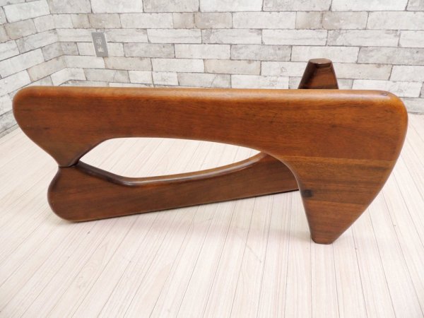 イサムノグチ Isamu Noguchi コーヒーテーブル Coffee Table ガラス天板厚19mm リプロダクト品 デザイナーズ家具 名作 ●