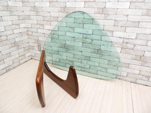 イサムノグチ Isamu Noguchi コーヒーテーブル Coffee Table ガラス天板厚19mm リプロダクト品 デザイナーズ家具 名作 ●