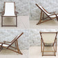 アクタス ACTUS デッキチェア DECK CHAIR リクライニング 折りたたみ コットンファブリック 北欧モダンスタイル ●