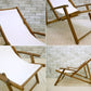 アクタス ACTUS デッキチェア DECK CHAIR リクライニング 折りたたみ コットンファブリック 北欧モダンスタイル ●