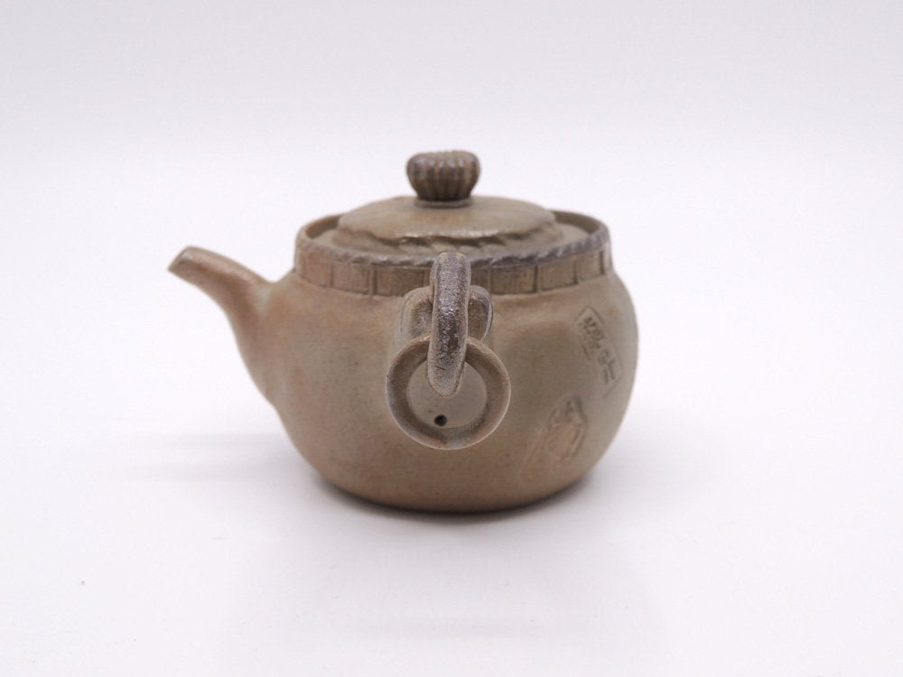立花龍昇 造 萬古焼 茶注 急須 茶器 共箱付き ●