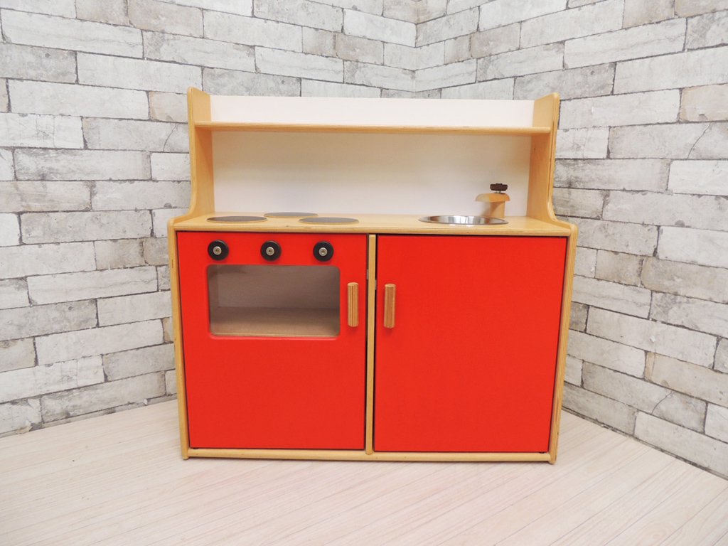 マリントラ MARINTRA 木のおもちゃ ままごとキッチン 流し台 オーブン おもちゃ 玩具 スウェーデン 製造終了品 ●