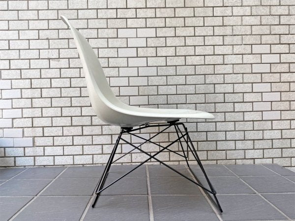 ハーマンミラー Herman Miller サイドシェルチェア 現行FRP製 キャッツクレイドルベース ホワイト C&R イームズ DSR ミッドセンチュリー ■