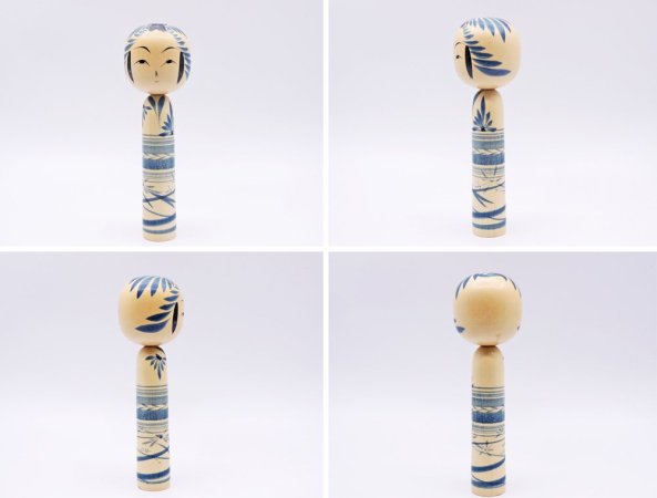 ビームス BEAMS JAPAN フェニカスタジオ fennica STUDIO インディゴこけし INDIGO KOKESHI 8寸 佐藤康広 仙台木地製作所 ●