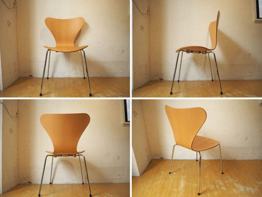 フリッツ ハンセン Fritz Hansen 正規品 セブンチェア SEVEN ビーチ材 1997年 ナチュラルウッド アルネ・ヤコブセン A ★