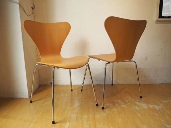 フリッツ ハンセン Fritz Hansen 正規品 セブンチェア SEVEN ビーチ材 1997年 ナチュラルウッド アルネ・ヤコブセン A ★