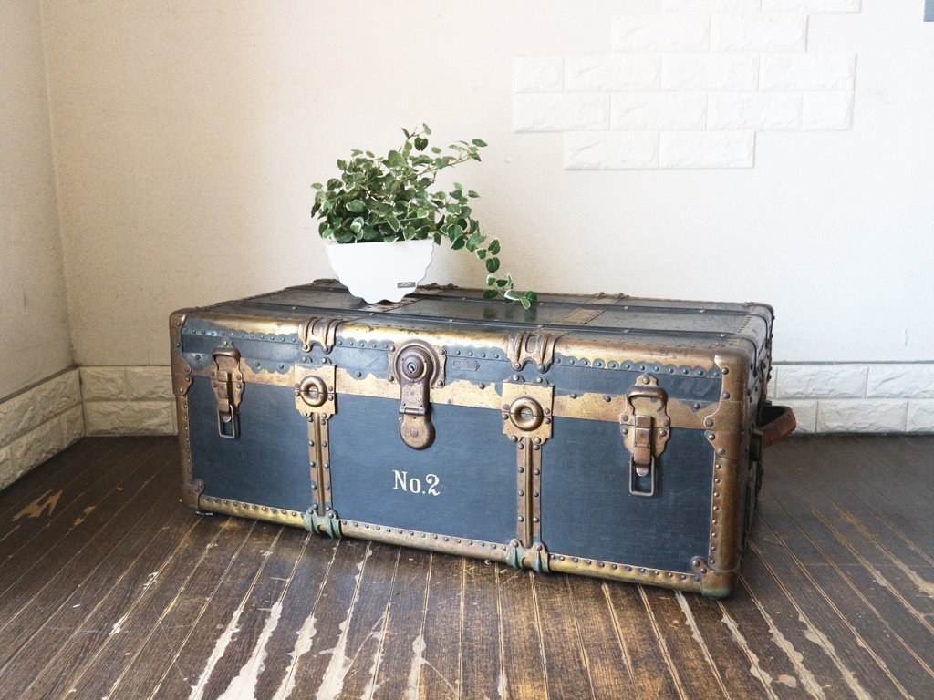 ビンテージ トランク Vintage trunk トランクケース アンティーク 店舗什器 ディスプレイ ◎