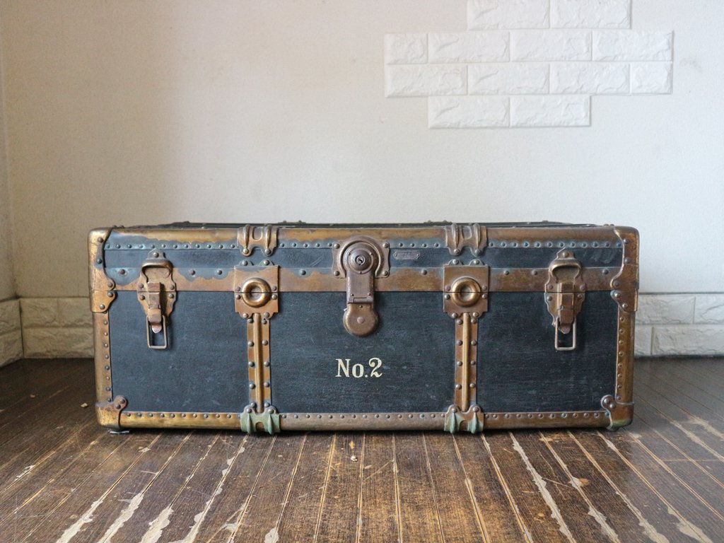 ビンテージ トランク Vintage trunk トランクケース アンティーク 店舗什器 ディスプレイ ◎