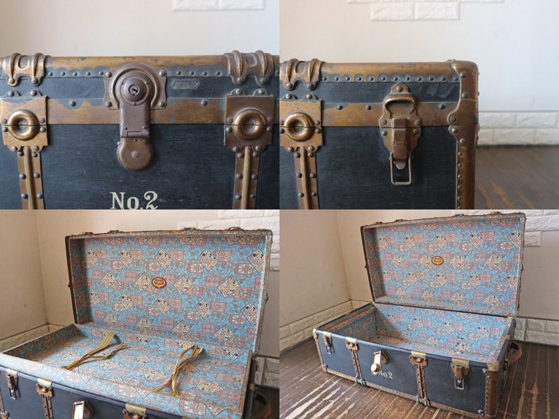 ビンテージ トランク Vintage trunk トランクケース アンティーク 店舗什器 ディスプレイ ◎