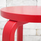 アルテック Artek スツール60 Stool60 ラッカーレッド 3本脚 アルヴァ アアルト 2013年 80周年シール付 ●