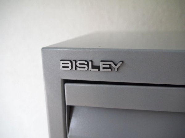 ビスレー BISLEY ラテラル LATERAL 08C303H ファイリングキャビネット シルバー W80cm 受注生産品 抽斗3杯 鍵欠品 オフィス家具 英国 B ◇