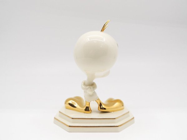 レノックス LENOX トゥイーティー Tweety オブジェ 陶器 金彩 LOONEY TUNES 元箱付き ●