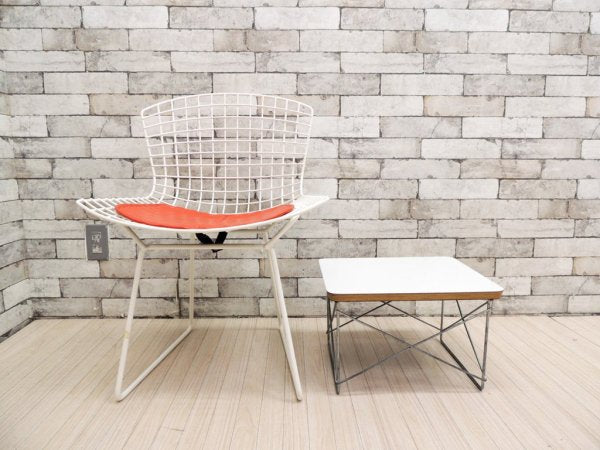 ハーマンミラー Herman Miller LTRT イームズ ワイヤーベース ローテーブル Eames Wire Base Low Table ホワイト ミッドセンチュリー ●