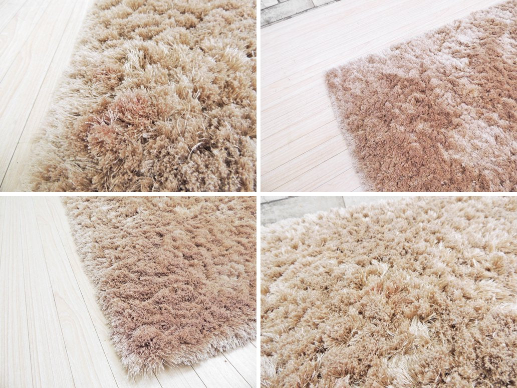 スプリングヴァレー SPRING VALLEY シャギー ラグ 絨毯 カーペット マット 200×140 無地 ベージュ 参考価格 : \78,400- ●