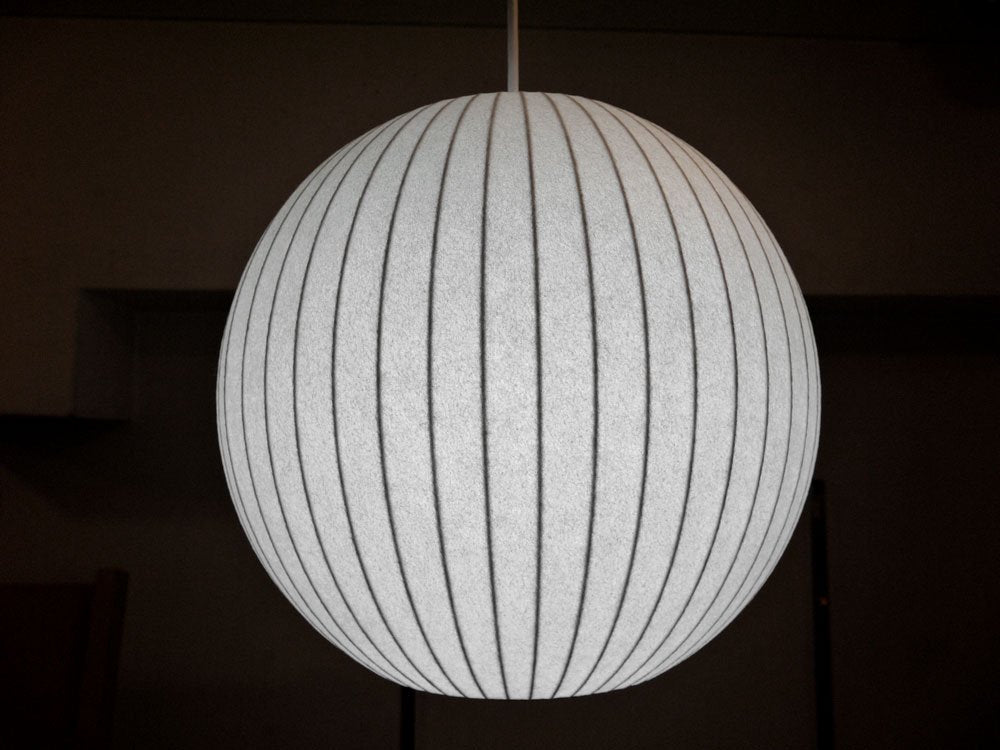 ハーマンミラー HermanMiller ジョージ・ネルソン GEORGE NELSON ’52 バブルランプ BUBBLE LAMP ボール ペンダント・S 美品 定価\74,800- ◇