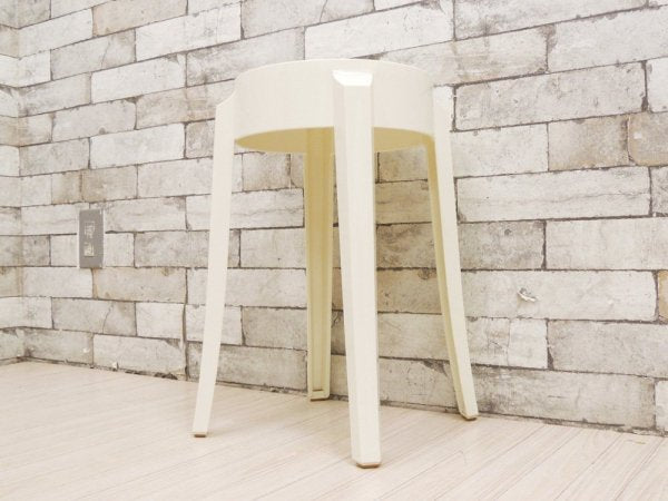 カルテル Kartell チャールズゴーストロー Charles Ghost グロッシーホワイト スツール フィリップ・スタルク Philippe Starck イタリア ●