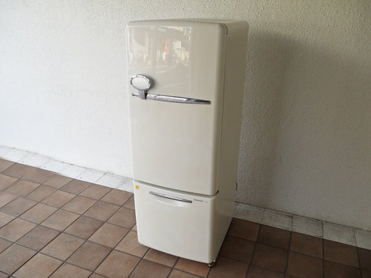 ナショナル National ウィル WiLL フリッジ ・ミニ FRIDGE mini 冷凍冷蔵庫 ホワイト 2004年製 162L NR-B162R 廃番 ノスタルジック ◇