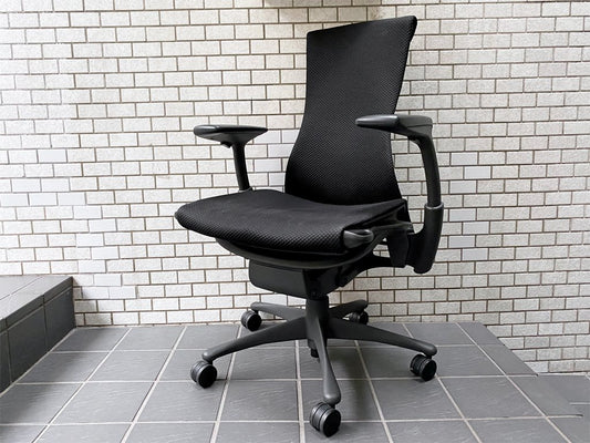 ハーマンミラー Herman Miller エンボディチェア Embody Chairs バランスファブリック カーボン グラファイトベース デスクチェア ■