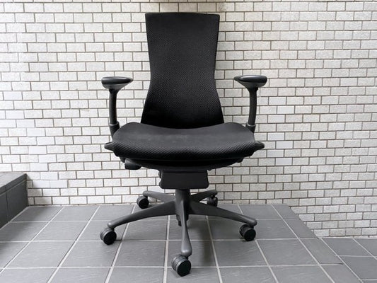 ハーマンミラー Herman Miller エンボディチェア Embody Chairs バランスファブリック カーボン グラファイトベース デスクチェア ■